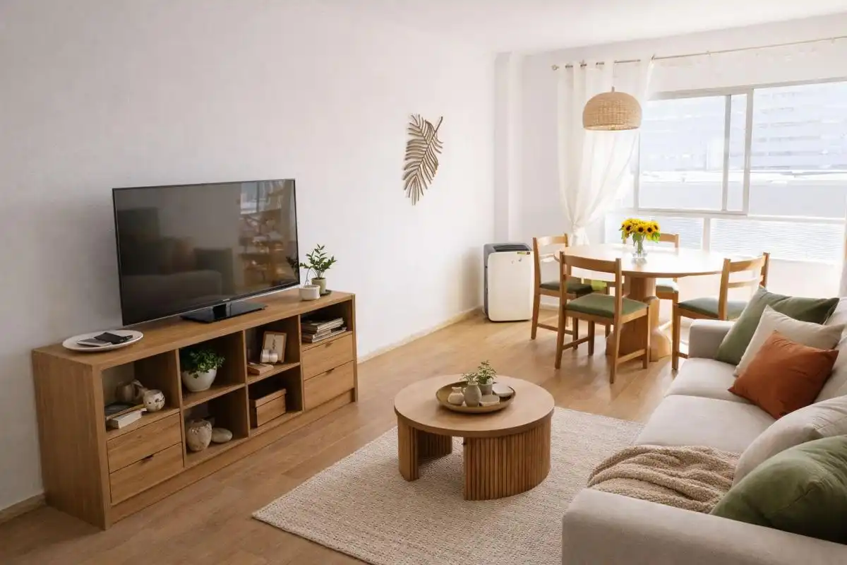Living room of Flat for sale in Málaga  with Air Conditioner, Heating and Private garden