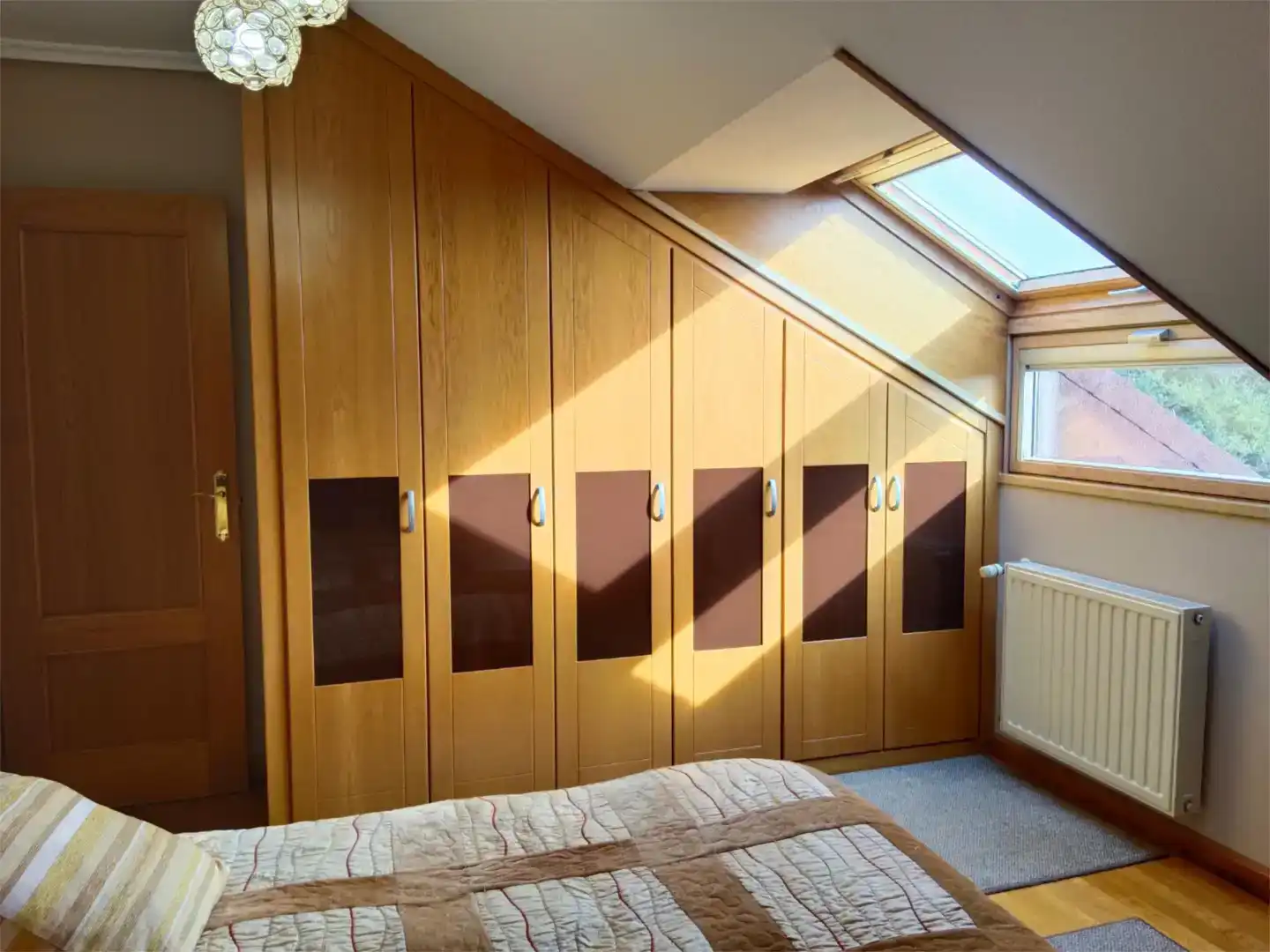 Bedroom of Flat for rent in Carreño  with Parquet flooring, Furnished and Oven