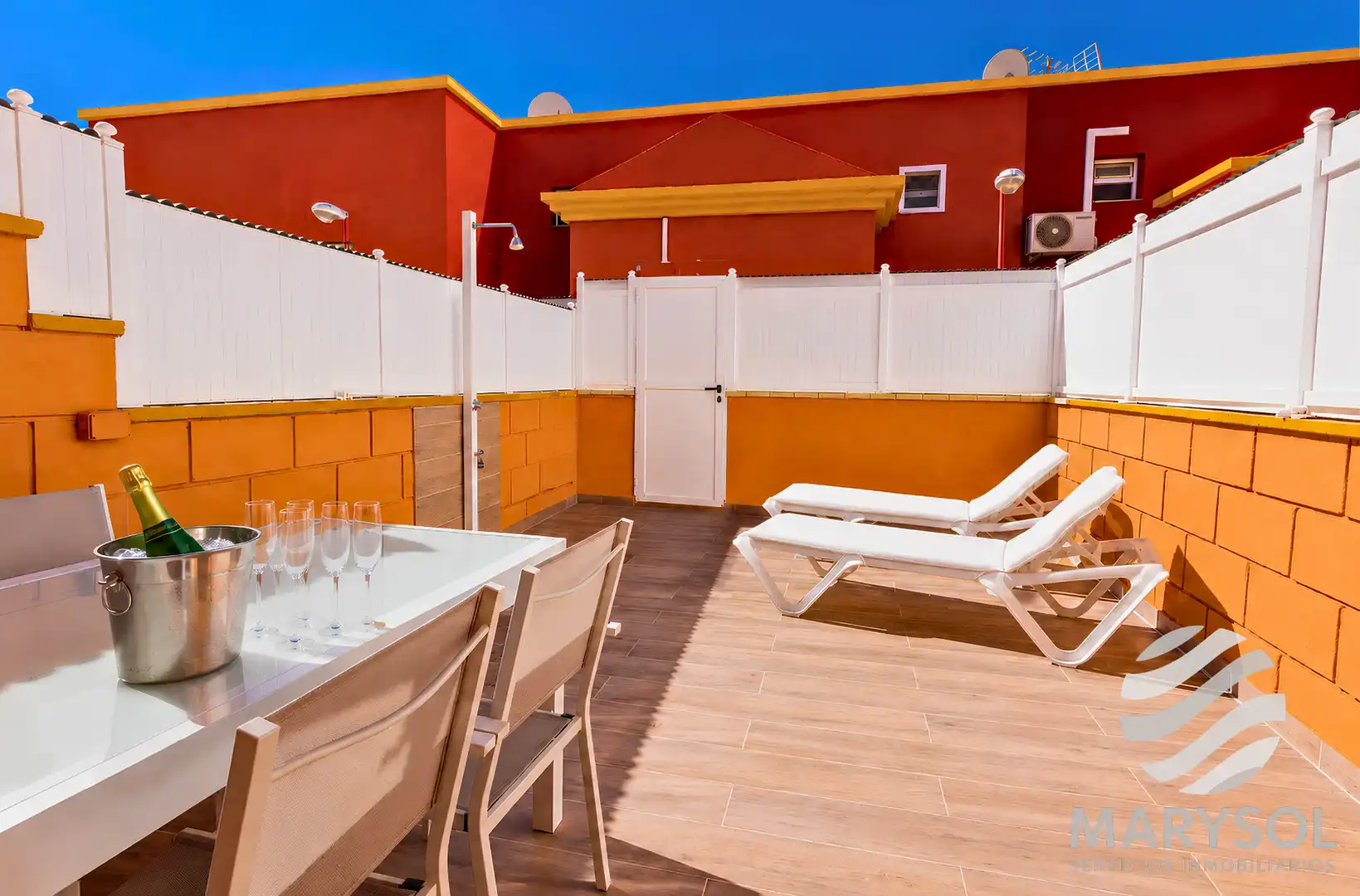 Terrasse von Haus oder Chalet zur Miete in San Bartolomé de Tirajana mit Klimaanlage, Terrasse und Möbliert