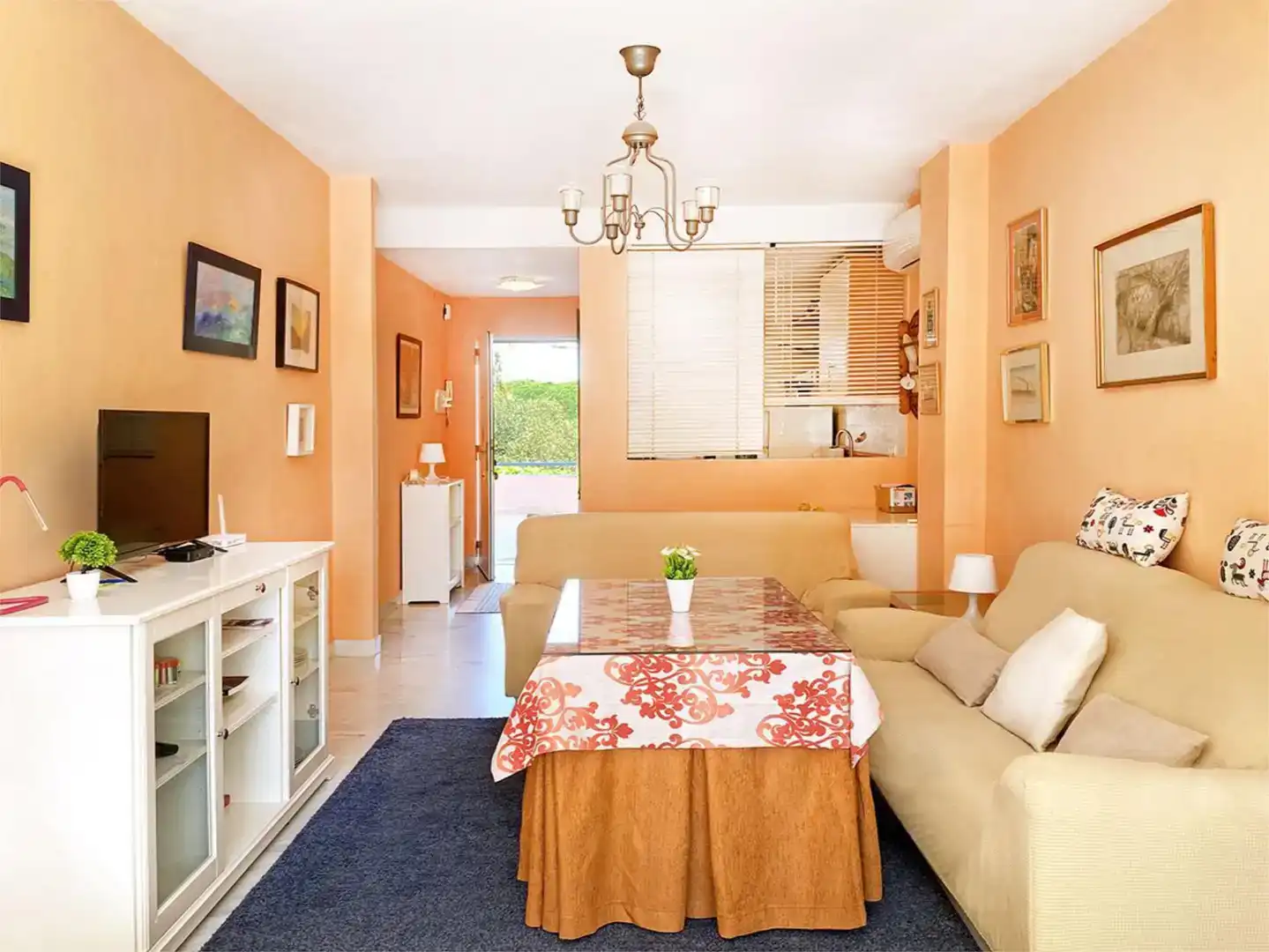Sala de estar de Piso en venta en Islantilla con Aire acondicionado, Piscina y Balcón