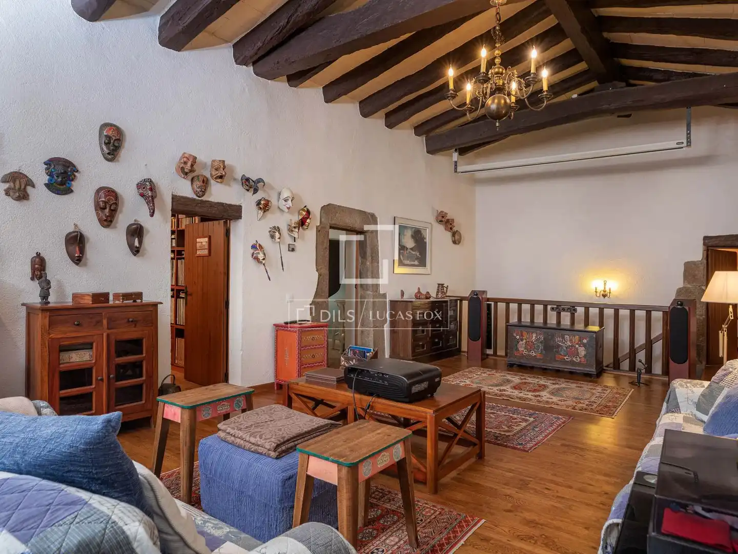 Sala de estar de Finca rústica en venta en Arbúcies con Aire acondicionado, Calefacción y Jardín privado