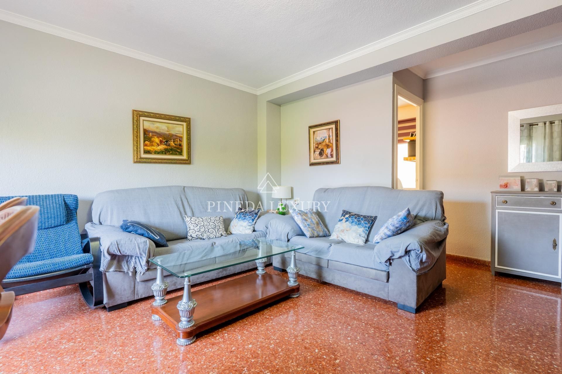 Sala d'estar de Pis en venda en  Valencia Capital amb Aire condicionat, Calefacció i Terrassa