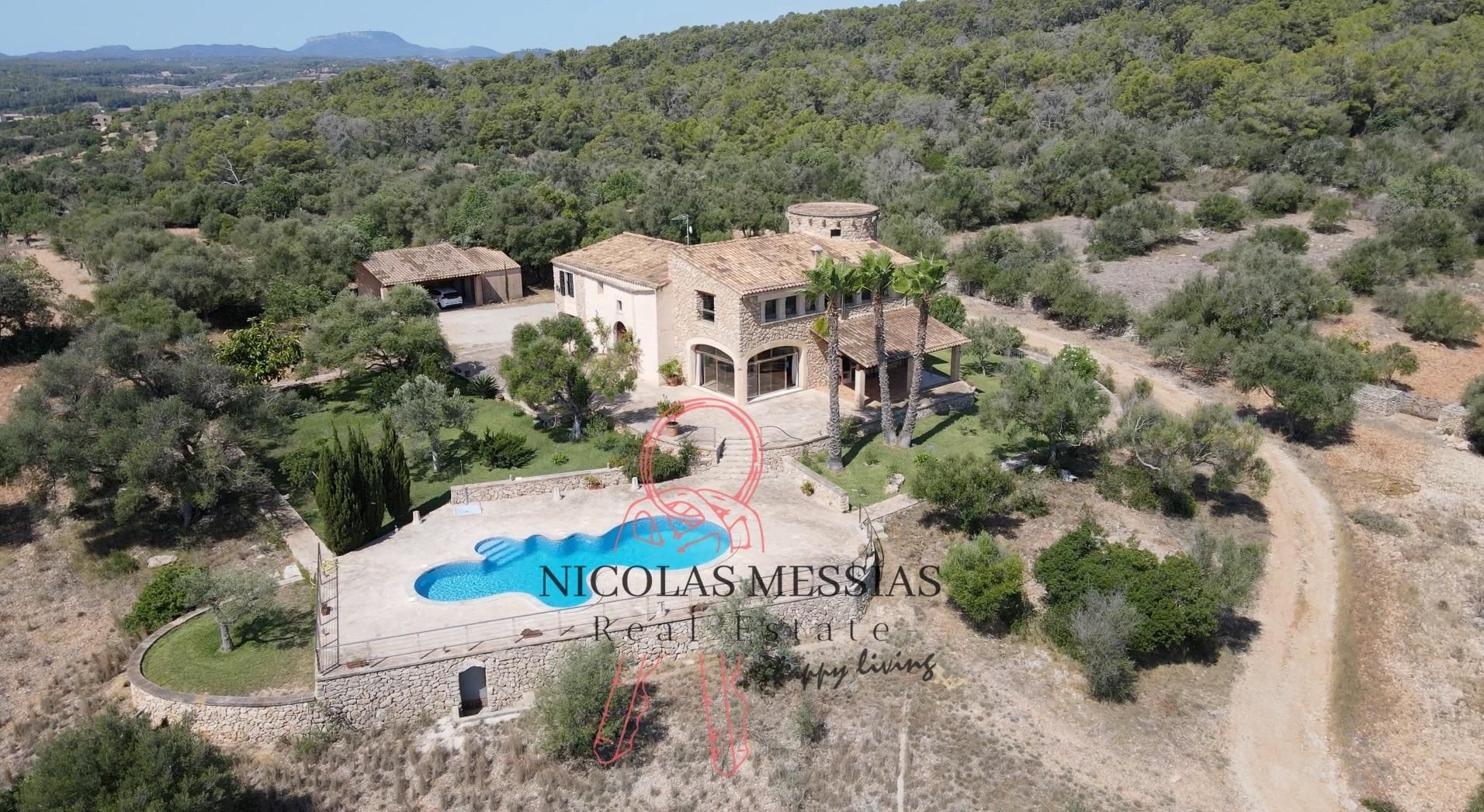 Vista exterior de Finca rústica de lloguer en Petra amb Calefacció, Jardí privat i Terrassa