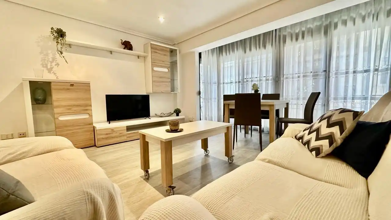 Living room of Flat for rent in Castellón de la Plana / Castelló de la Plana  with Heating, Furnished and Oven