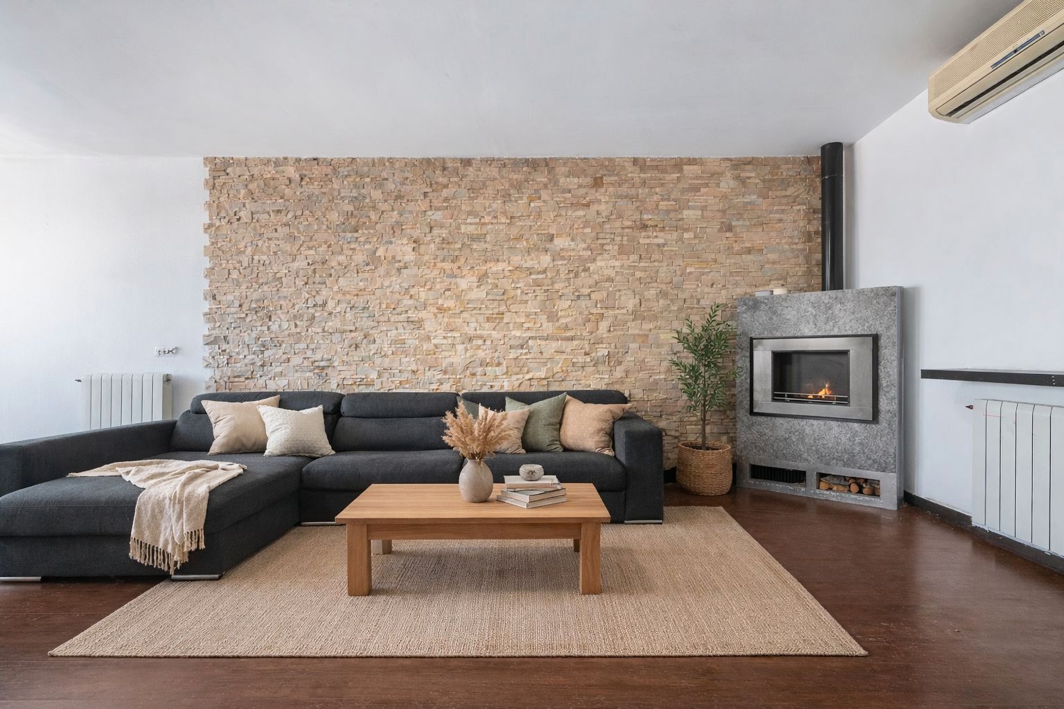 Sala de estar de Piso en venta en Sabadell con Aire acondicionado, Calefacción y Parquet