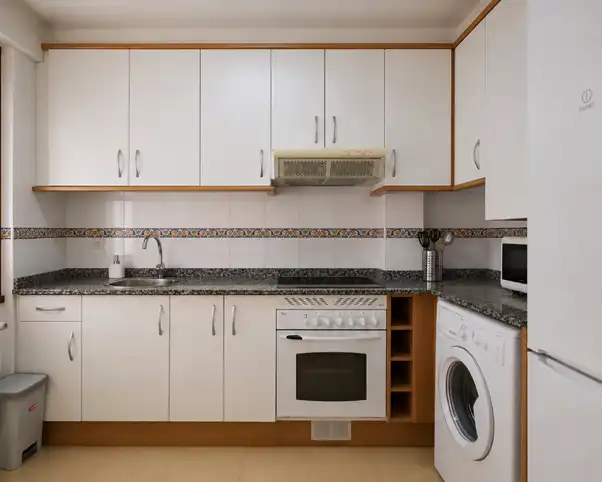 Kitchen of Flat for rent in Gijón   with Heating, Parquet flooring and Furnished