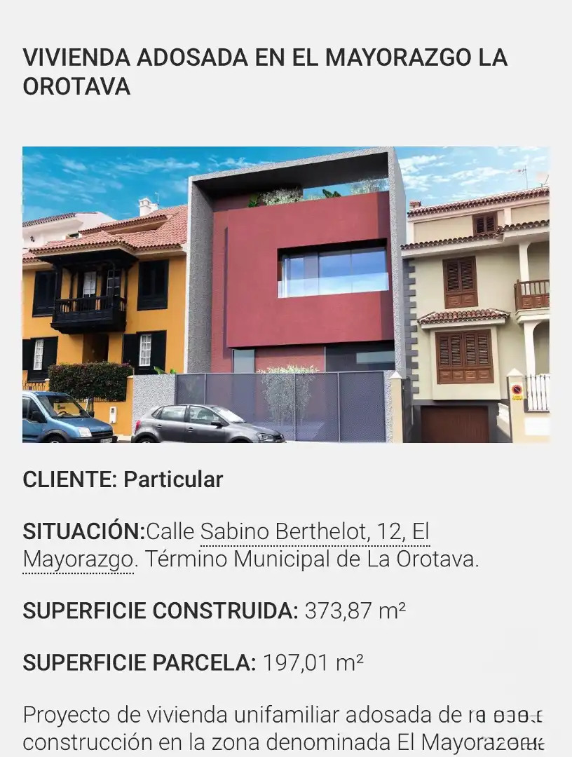 Vista exterior de Residencial en venda en La Orotava