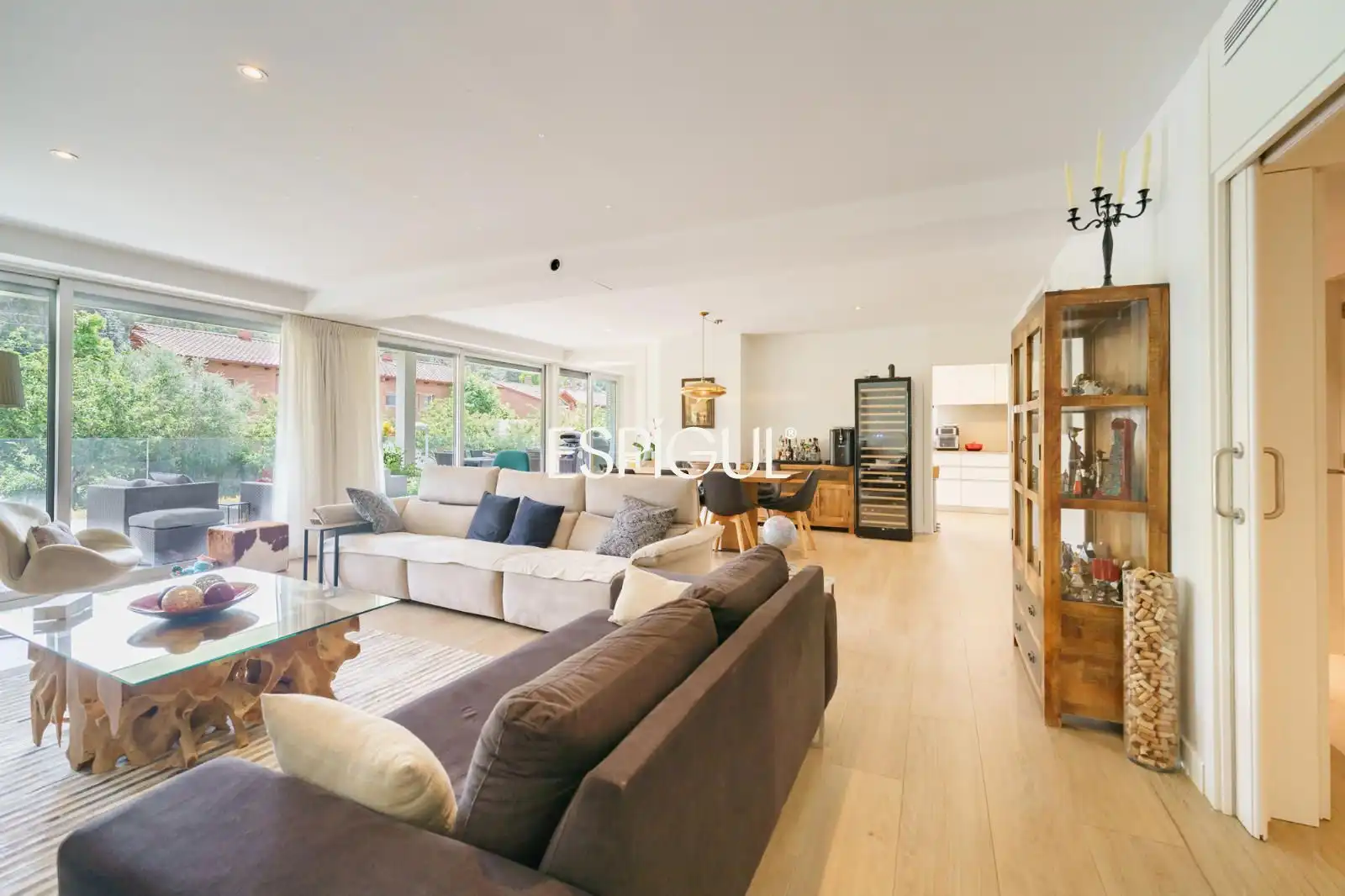 Sala de estar de Piso en venta en Sant Cugat del Vallès con Aire acondicionado, Calefacción y Terraza
