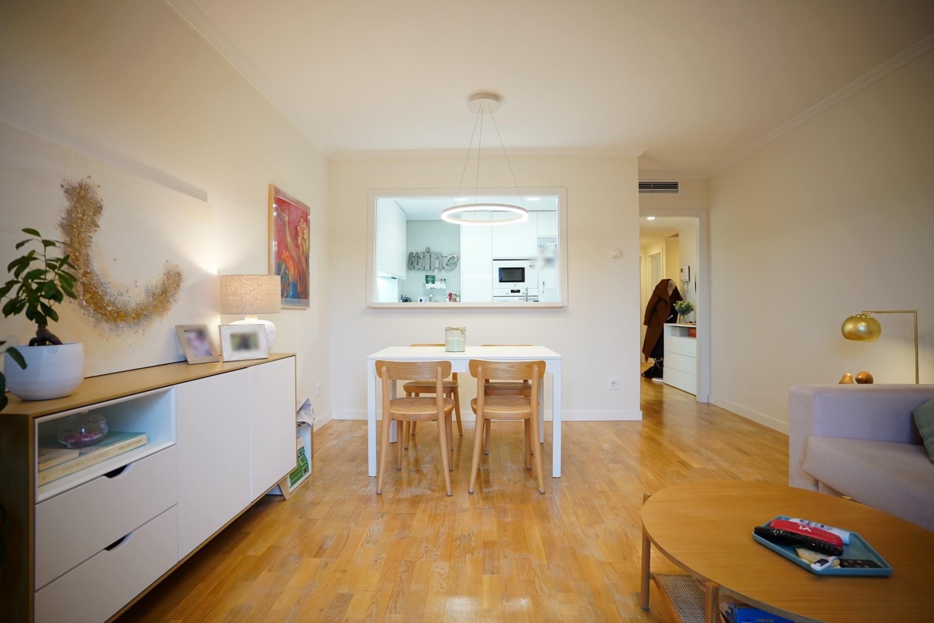 Dining room of Flat to rent in  Madrid Capital  with Heating and Parquet flooring