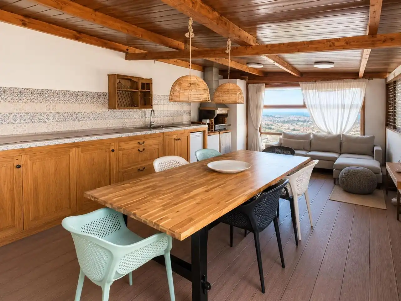 Comedor de Casa o chalet en venta en Valsequillo de Gran Canaria con Aire acondicionado, Jardín privado y Terraza