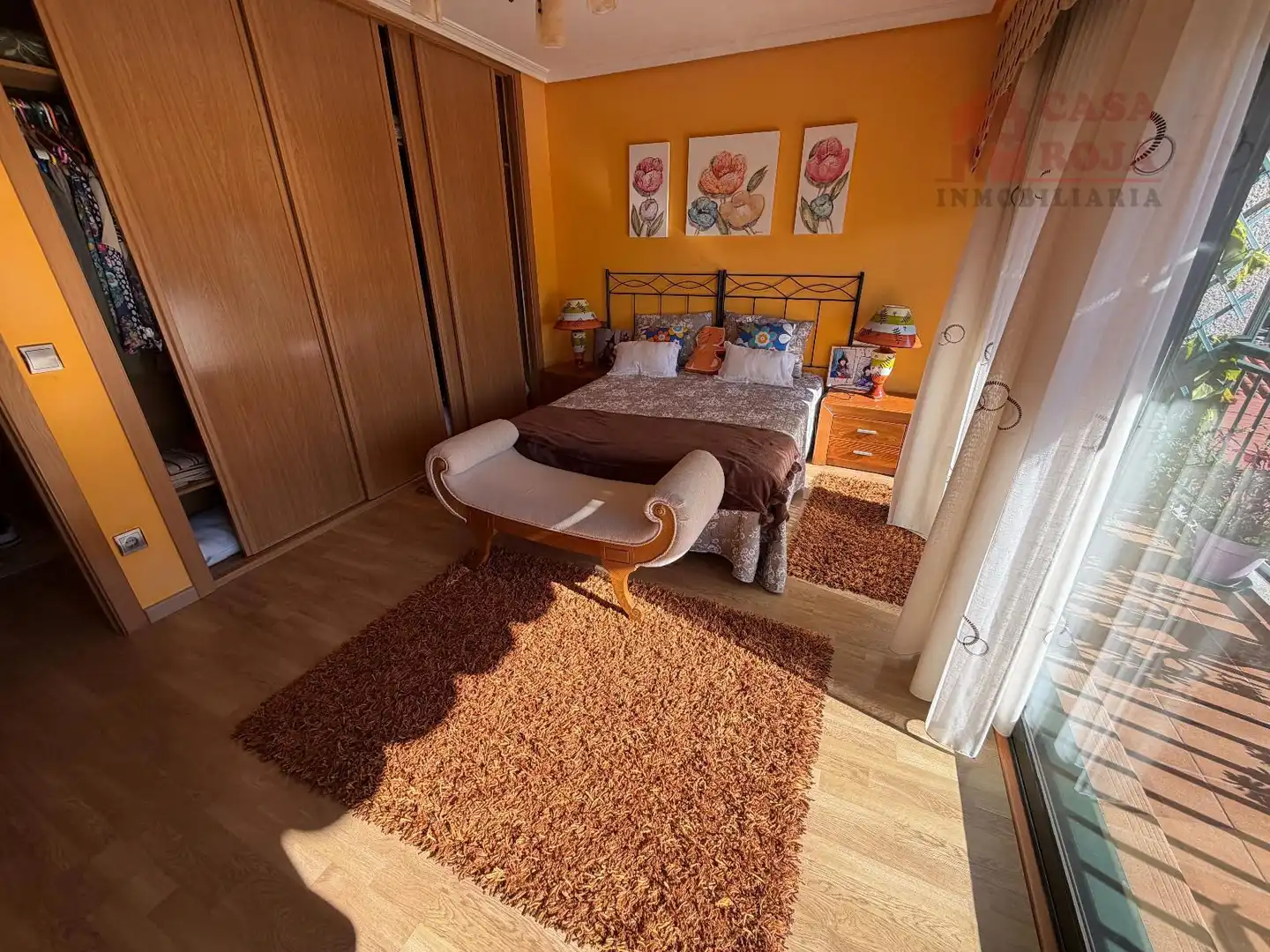 Bedroom of Detached homes for sale in Moaña  with Heating, Parquet flooring and Terrace