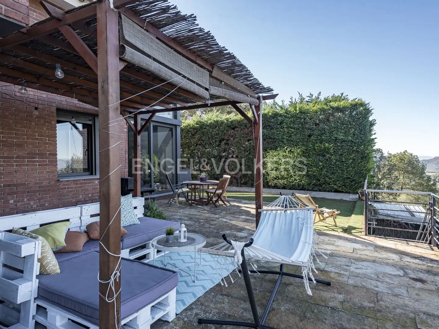 Terraza de Casa o chalet de alquiler en Vacarisses con Aire acondicionado, Calefacción y Jardín privado