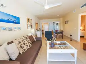 Living room of Flat for rent in Almuñécar  with Air Conditioner, Terrace and Furnished