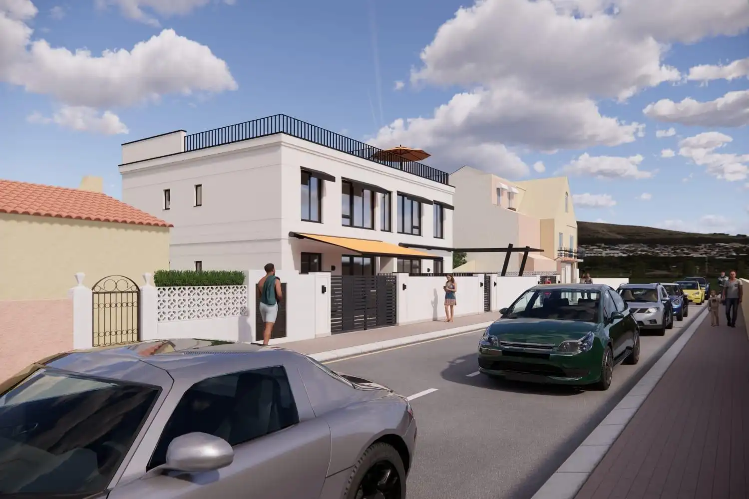 Vista exterior de Casa o chalet en venta en Torrevieja con Aire acondicionado, Jardín privado y Terraza
