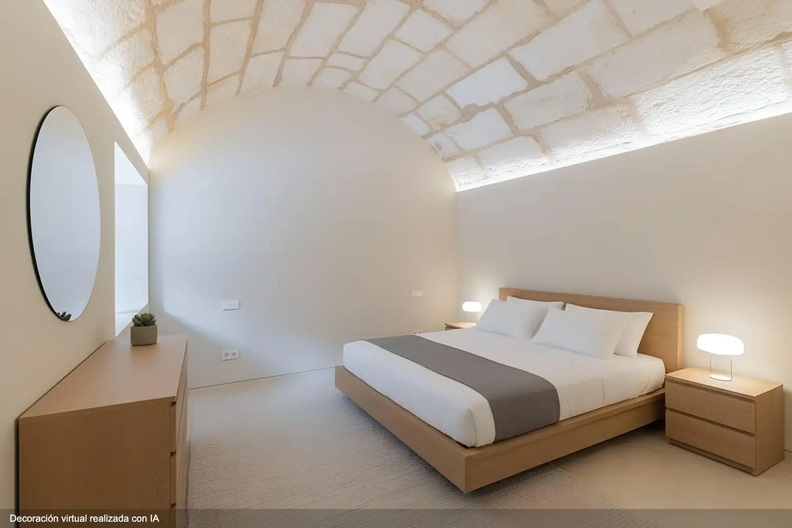 Schlafzimmer von Einfamilien-Reihenhaus zum Verkauf in Mancor de la Vall mit Klimaanlage, Heizung und Terrasse