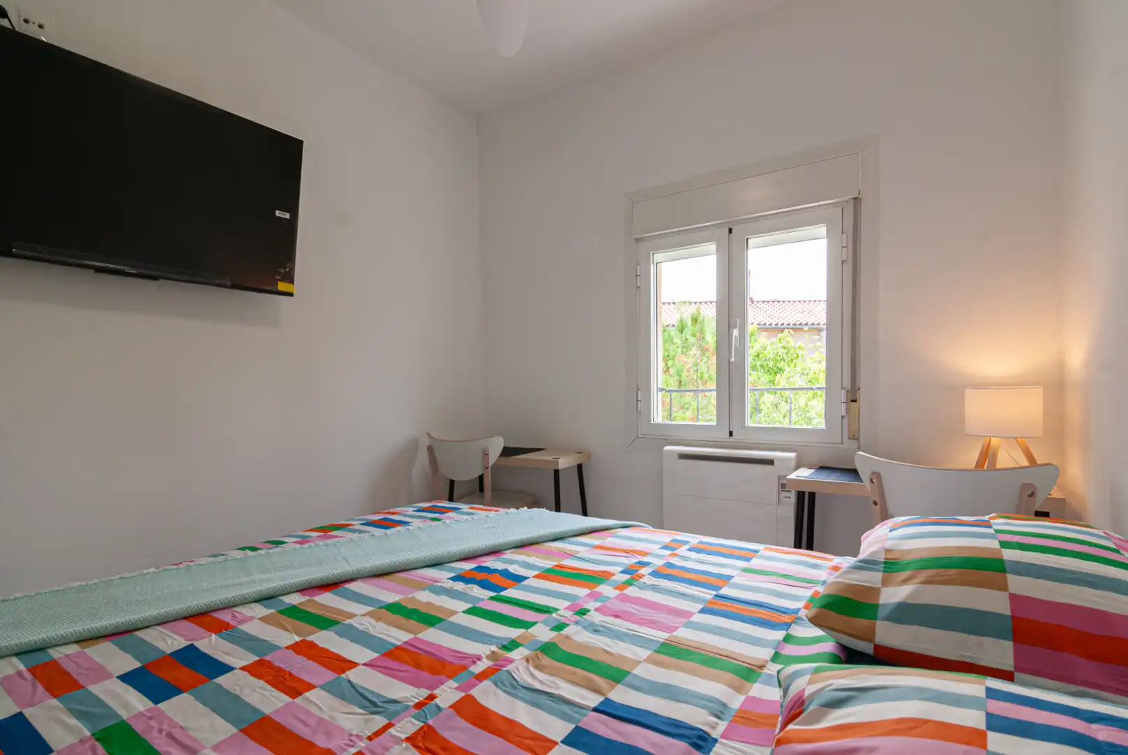 Schlafzimmer von Wohnung zur untervermieten in Madrid mit Heizung, Möbliert und Waschmaschine