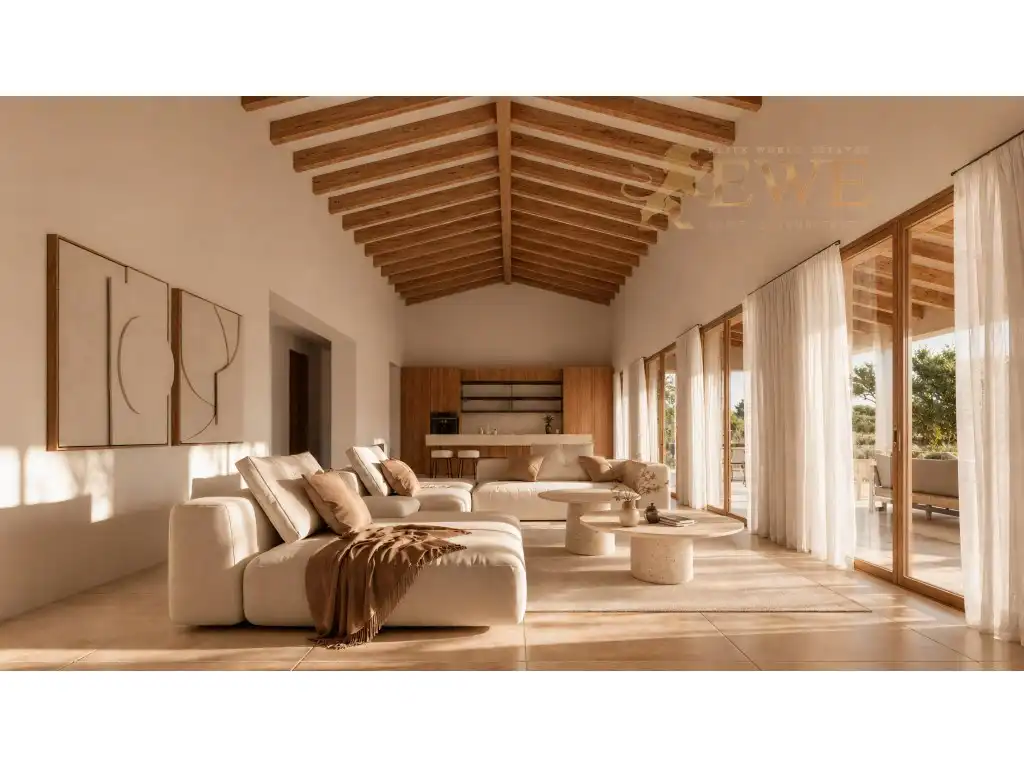 Sala d'estar de Casa o xalet en venda en La Fustera  