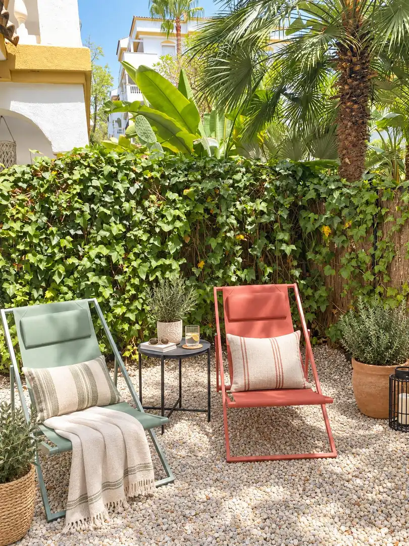 Terrasse von Erdgeschoss zur Miete in Milla de Oro
