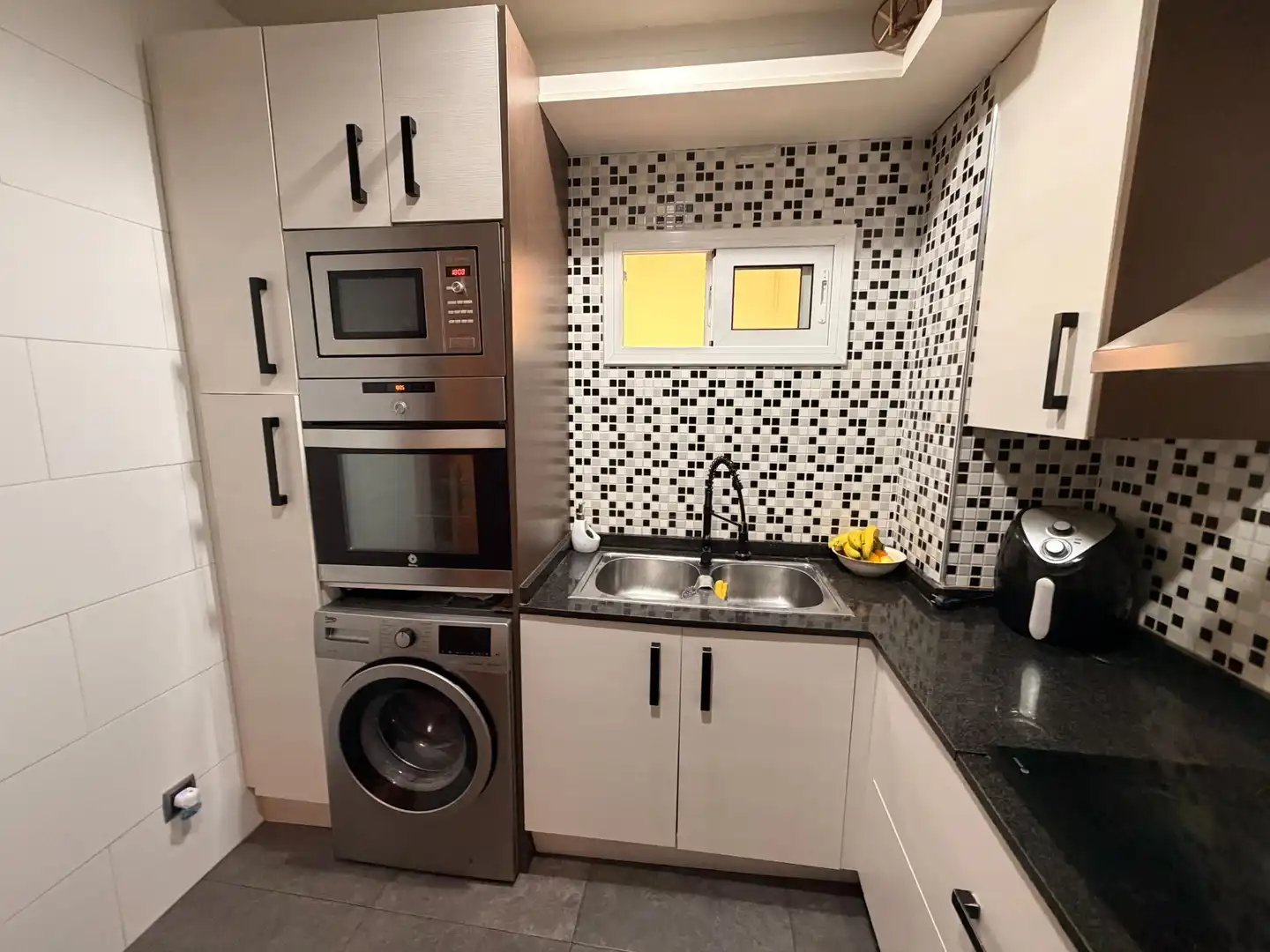 Kitchen of Flat for sale in Sabadell  with Air Conditioner and Parquet flooring