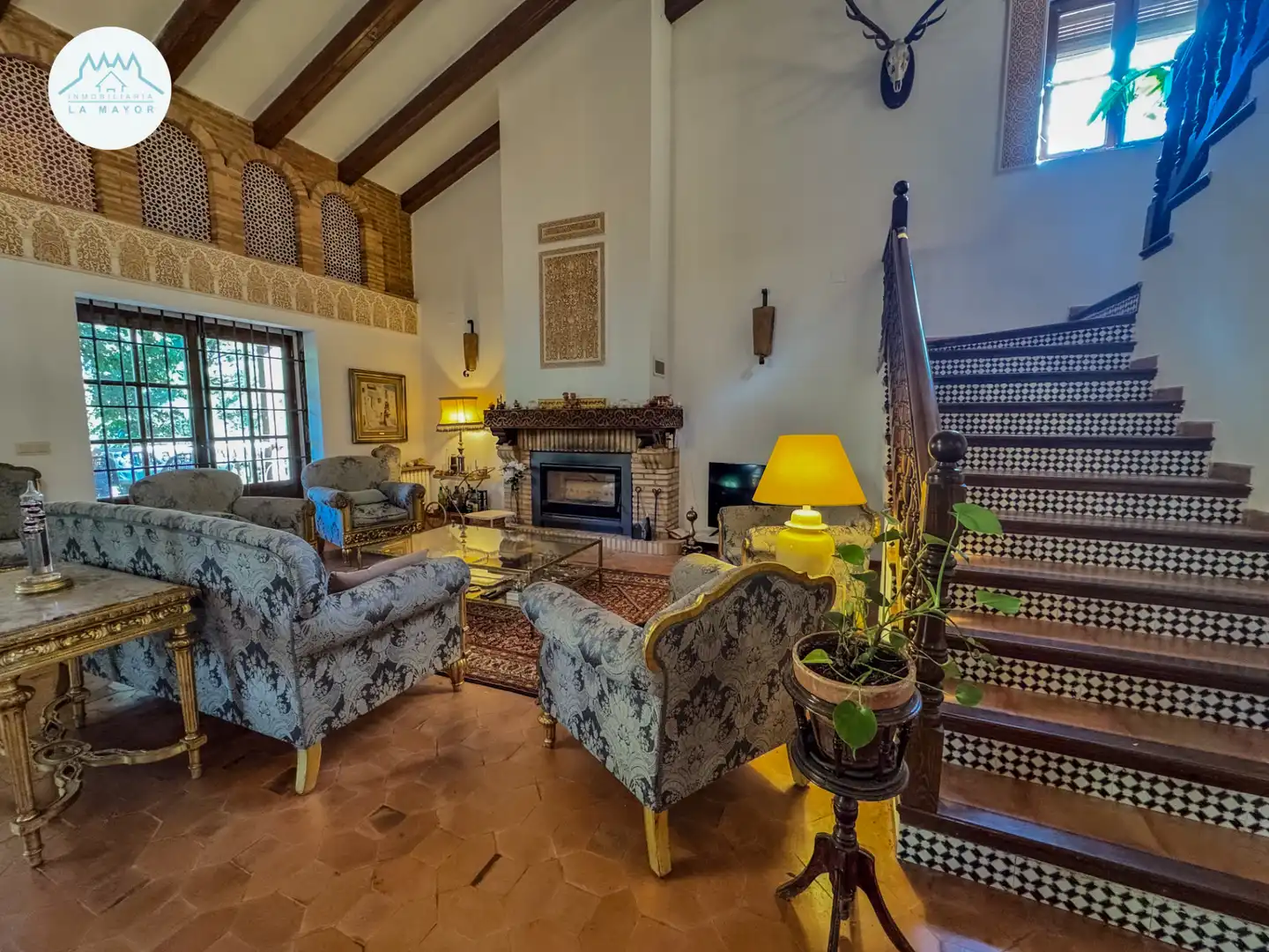 Sala de estar de Casa o chalet en venta en Piedrabuena con Calefacción, Jardín privado y Terraza