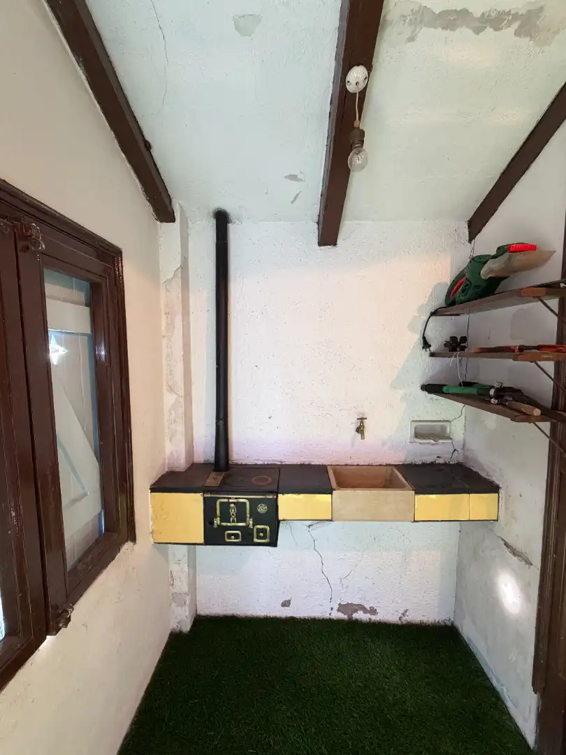 Cocina de Finca rústica en venta en Moià con Calefacción, Jardín privado y Parquet