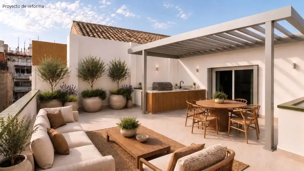 Terraza de Ático en venta en Barcelona con Aire acondicionado, Calefacción y Parquet