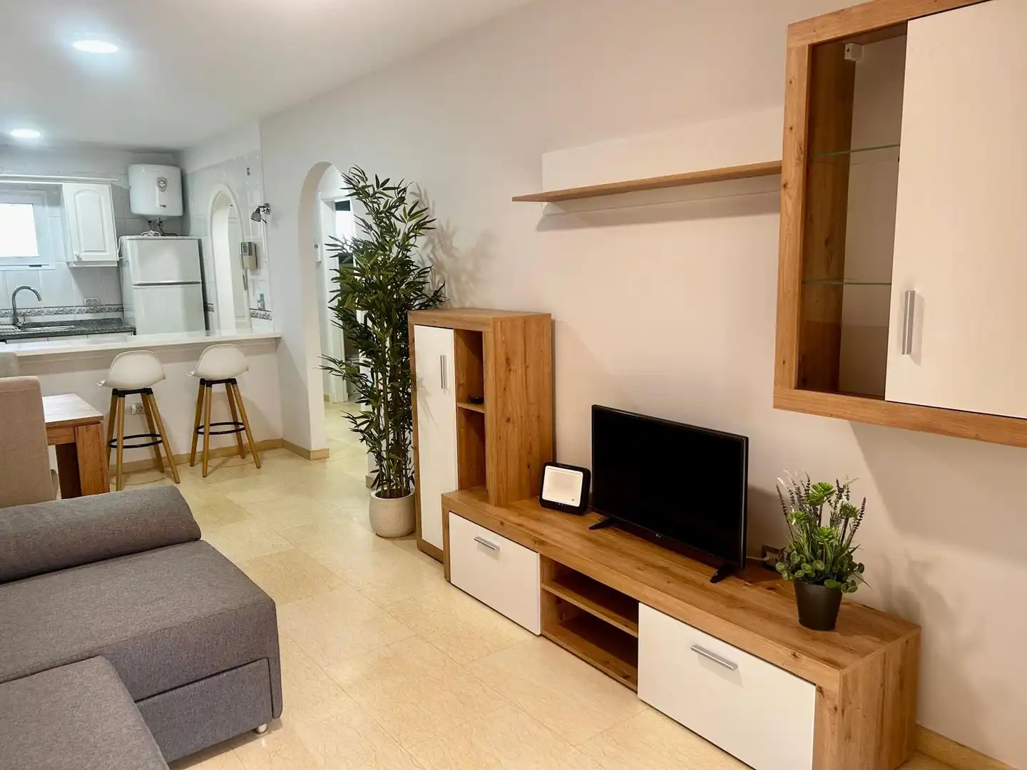 Sala de estar de Apartamento de alquiler en Puerto de la Cruz con Terraza, Amueblado y Horno