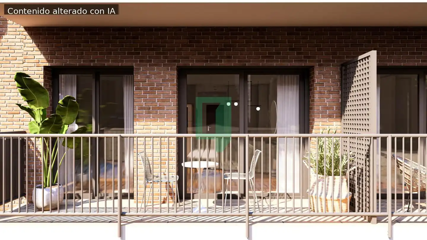 Terrasse von Erdgeschoss zum Verkauf in Badalona mit Klimaanlage und Terrasse