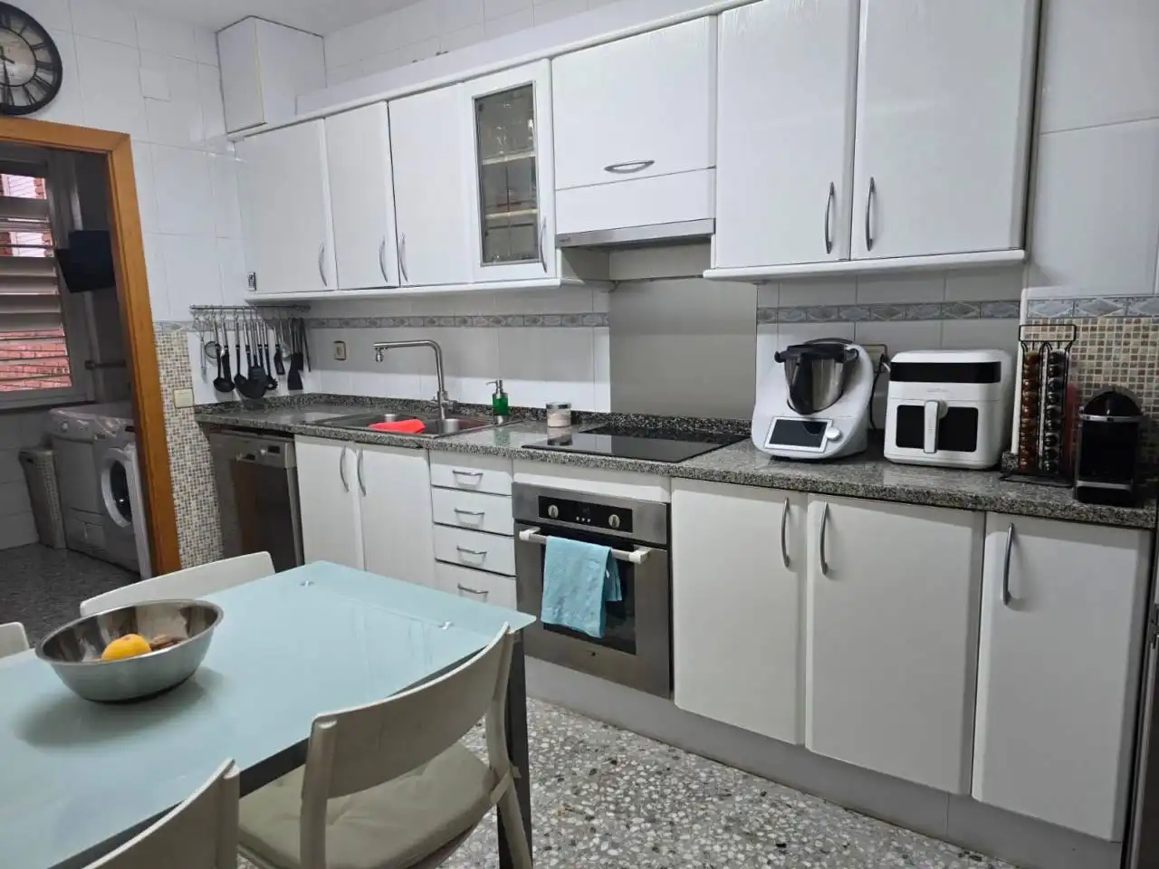 Kitchen of Flat for sale in Sabadell  with Heating, Terrace and Storage room