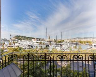 Balcony of Flat for sale in  Barcelona Capital  with Air Conditioner and Furnished