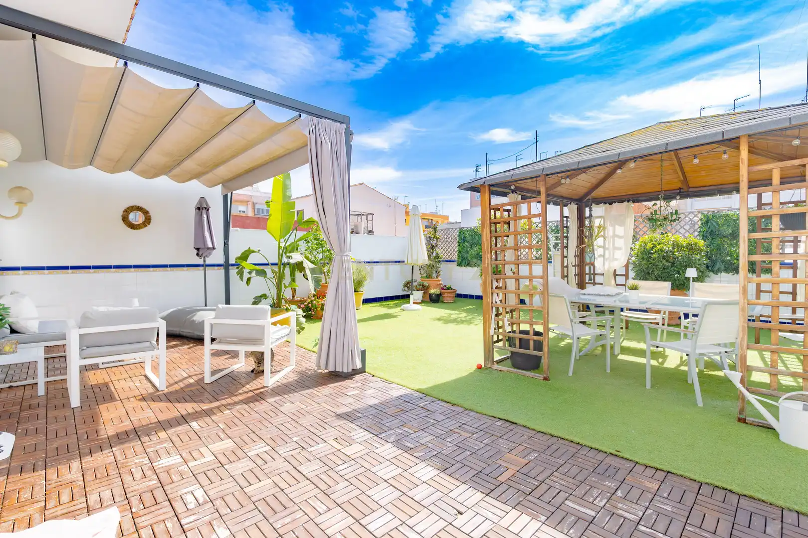 Terraza de Casa o chalet en venta en Albal con Aire acondicionado, Jardín privado y Trastero