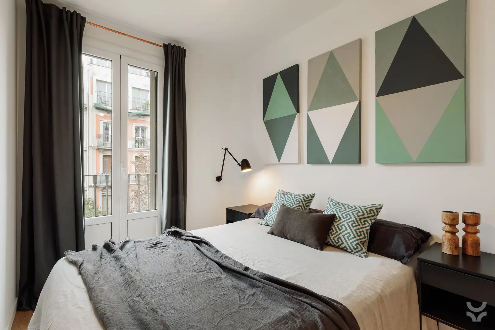 Bedroom of Apartments for rent in Barcelona  with Air Conditioner, Heating and Furnished