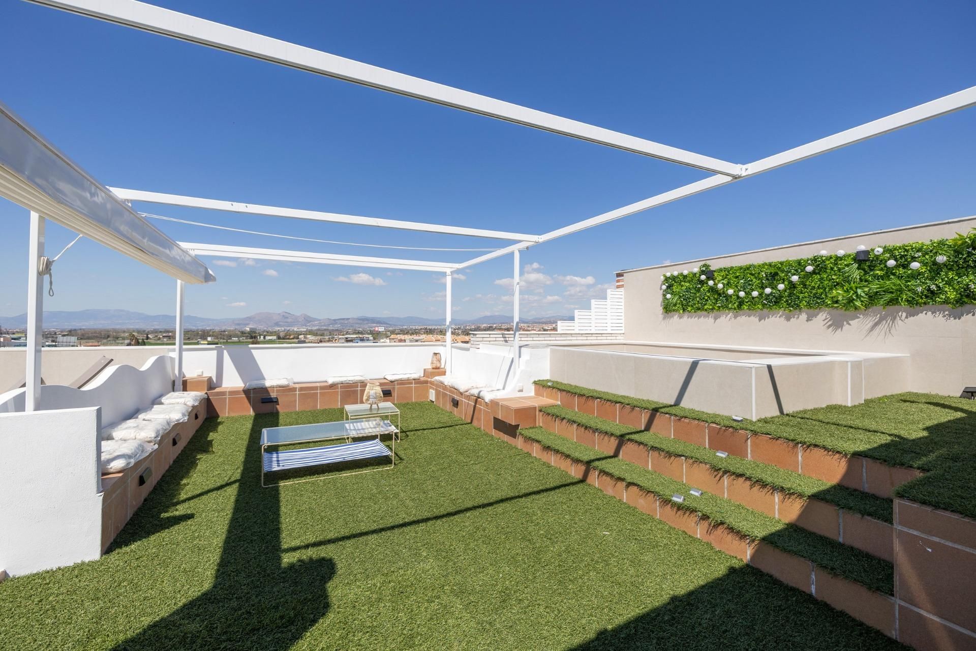 Terrace of Attic for sale in Armilla  with Air Conditioner, Private garden and Parquet flooring