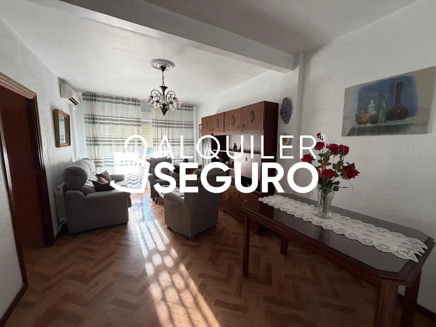 Sala d'estar de Pis de lloguer en Leganés amb Aire condicionat, Calefacció i Terrassa