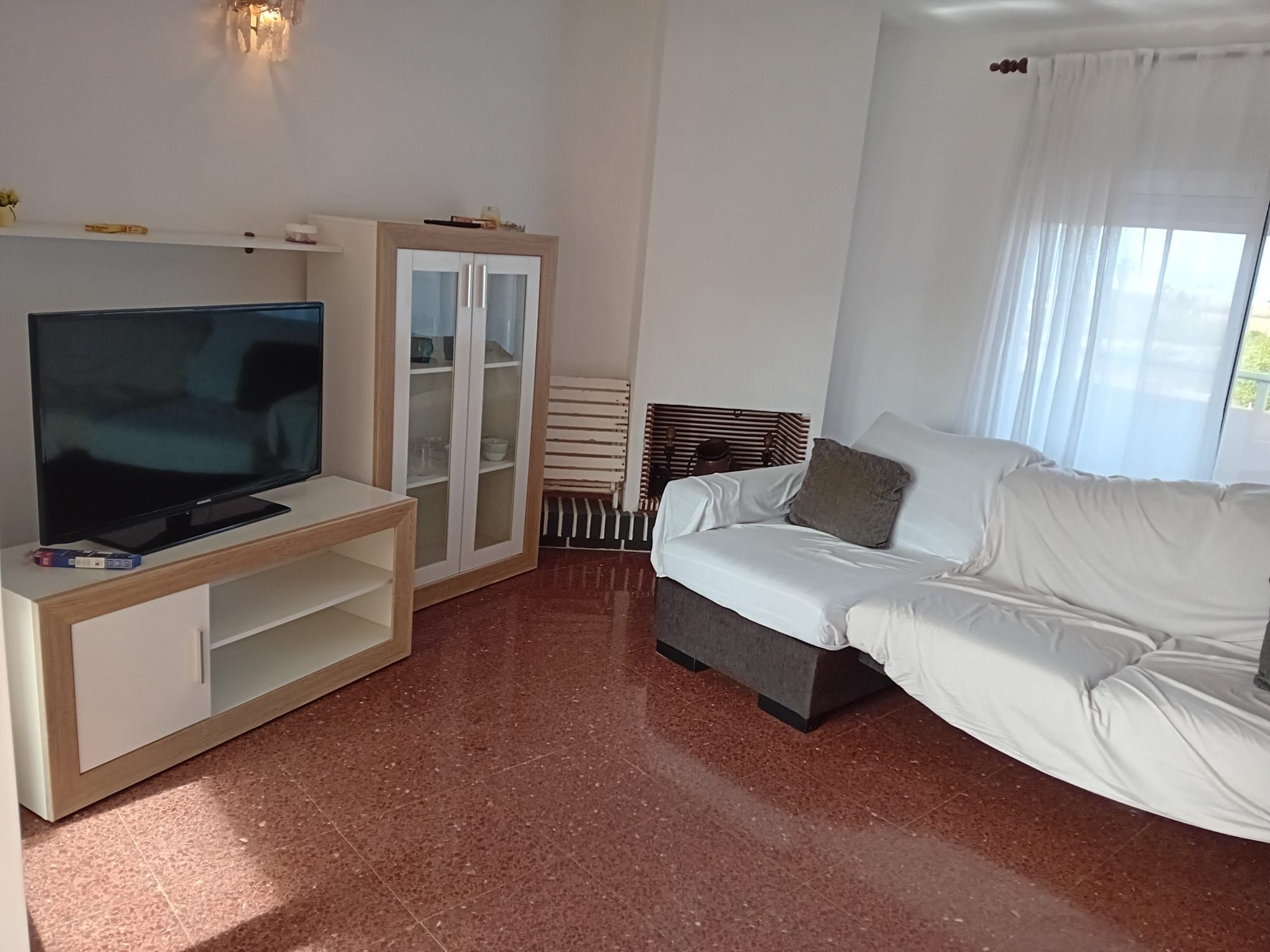 Sala de estar de Piso en venta en Sueca con Terraza y Balcón