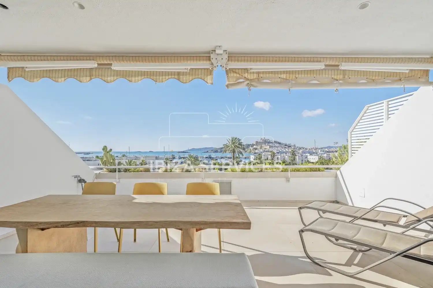 Terrace of Flat for rent in Eivissa  with Air Conditioner and Swimming Pool