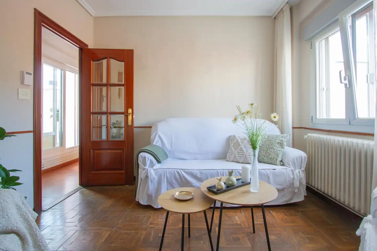 Sala de estar de Ático en venta en Ansoáin / Antsoain con Calefacción, Terraza y Amueblado