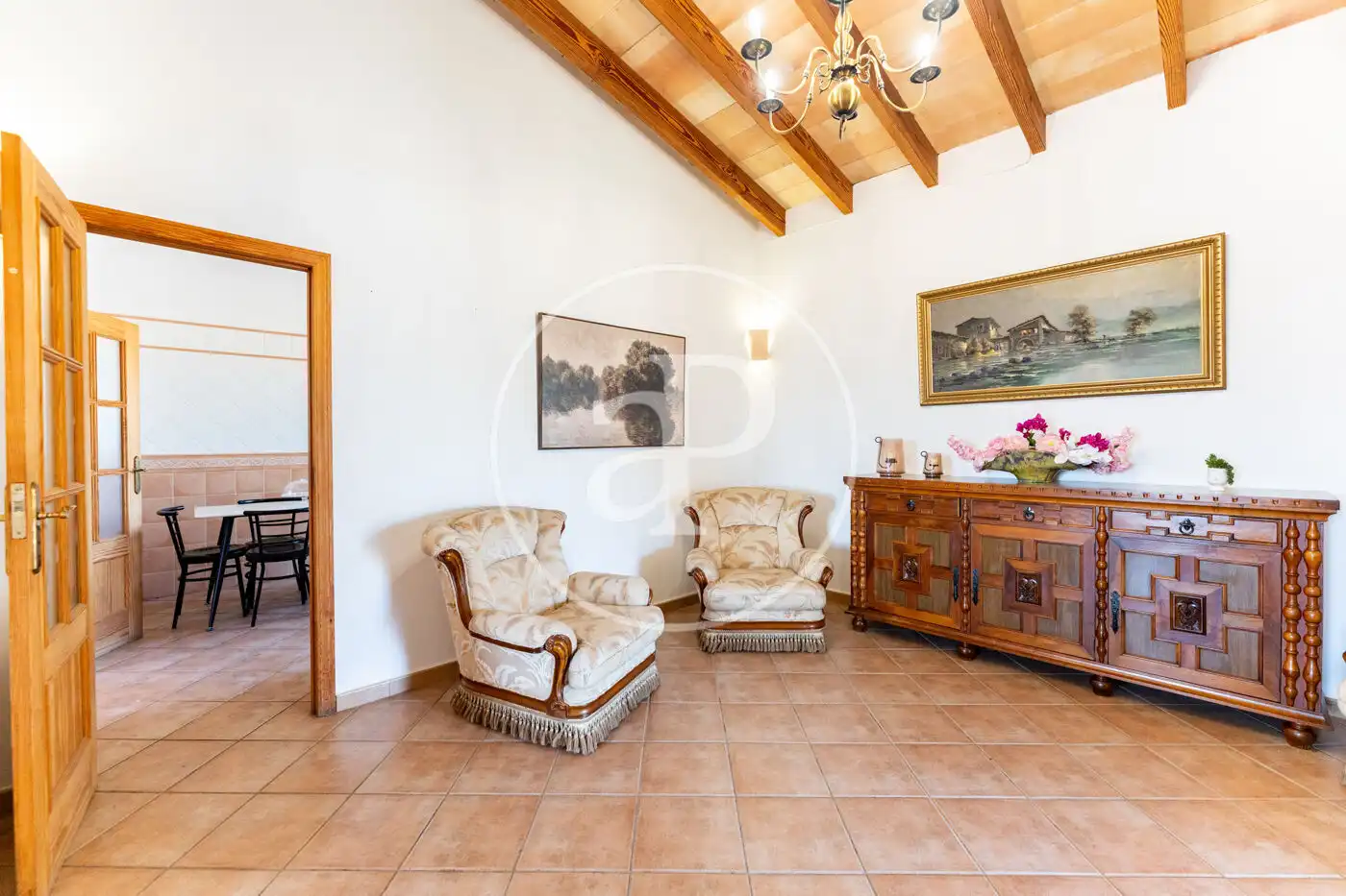 Living room of Houses for rent in Sencelles  with Air Conditioner, Heating and Private garden