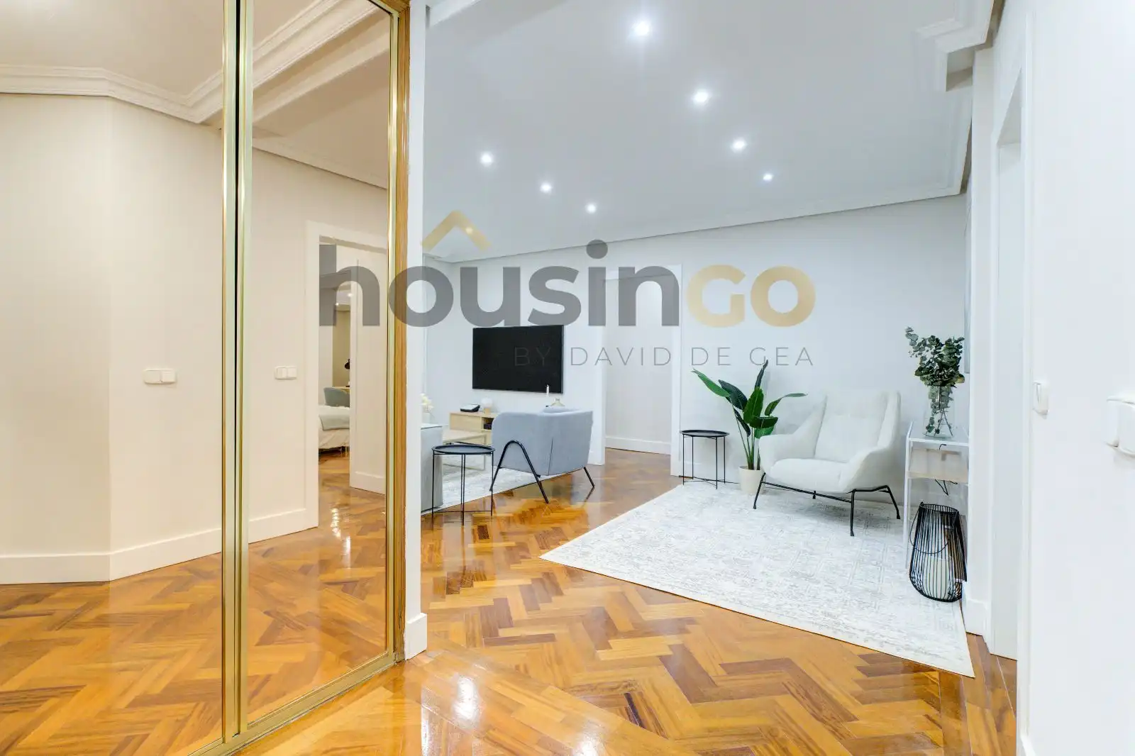 Sala de estar de Piso en venta en Madrid con Aire acondicionado, Calefacción y Amueblado