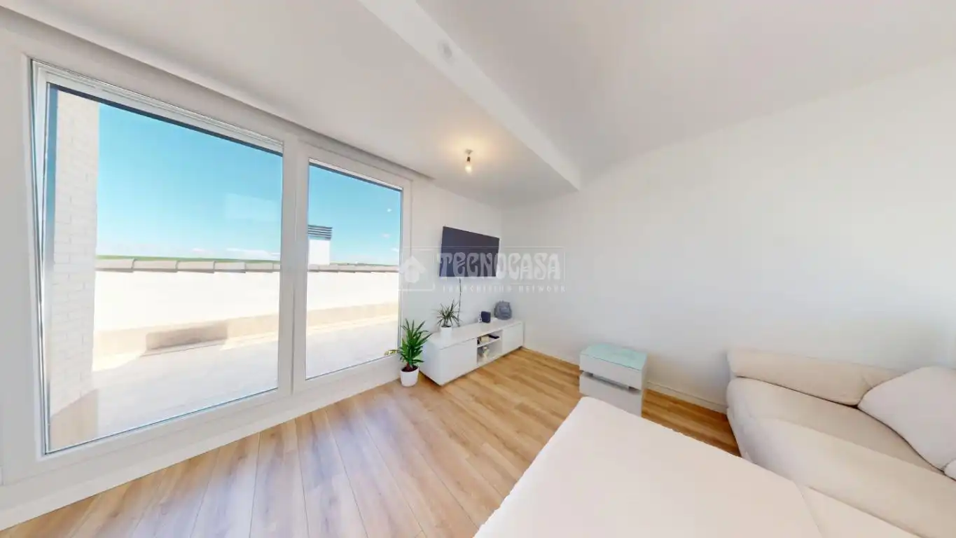 Schlafzimmer von Wohnung zum Verkauf in Villanueva de la Torre mit Parkett, Terrasse und Möbliert