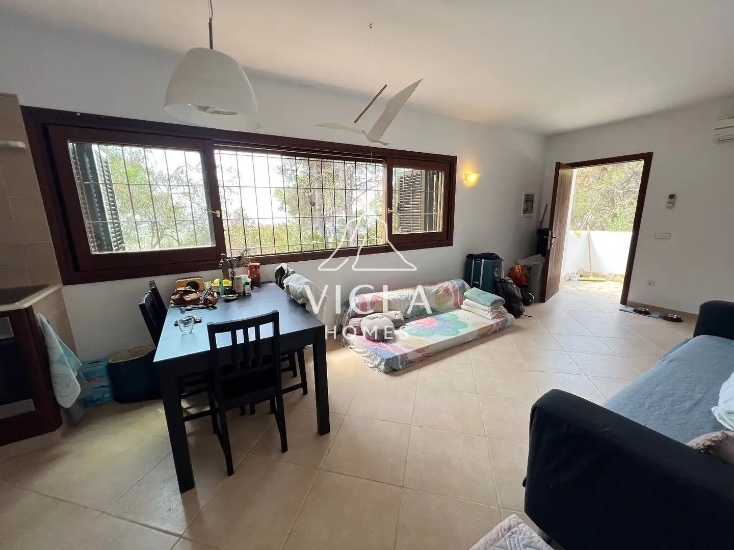 Sala de estar de Casa o chalet de alquiler en Sant Josep de sa Talaia con Aire acondicionado, Calefacción y Terraza
