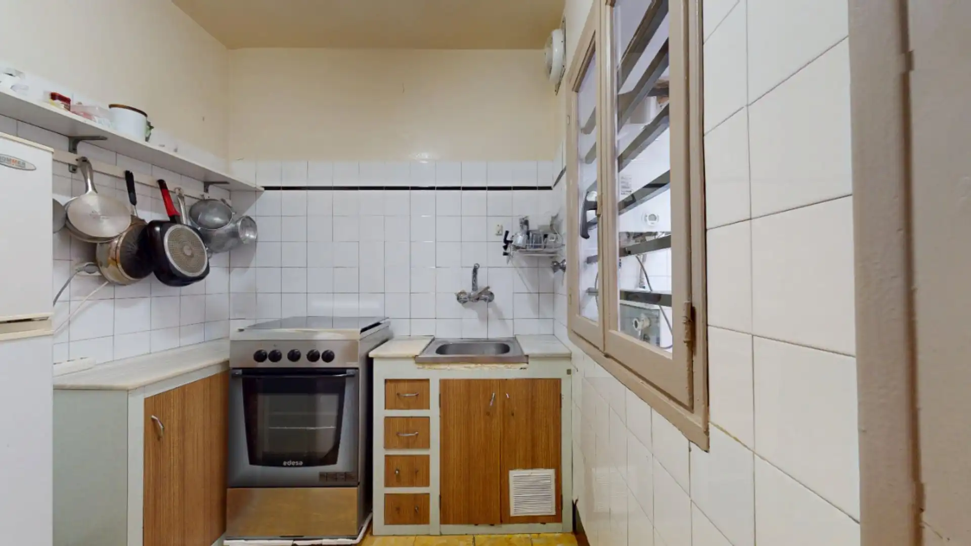 Kitchen of Flat for sale in Barcelona  with Air Conditioner, Terrace and Balcony