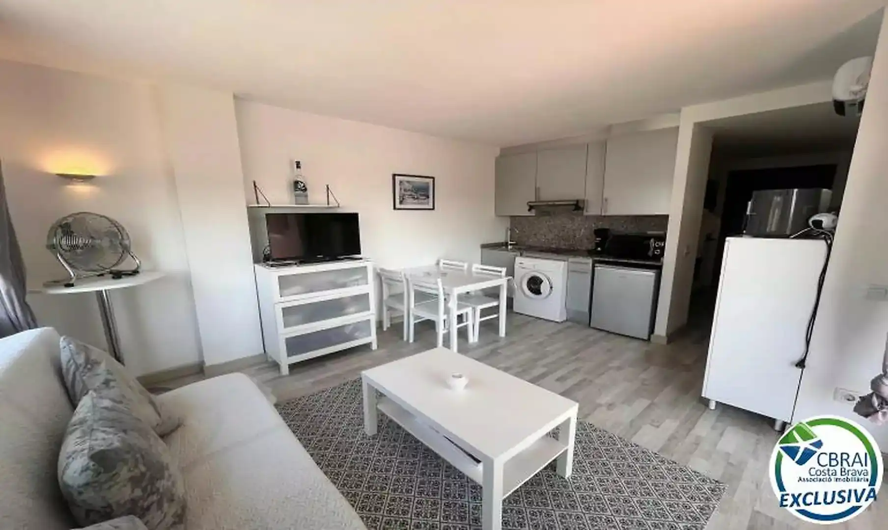 Sala d'estar de Apartament en venda en Roses amb Aire condicionat, Calefacció i Terrassa