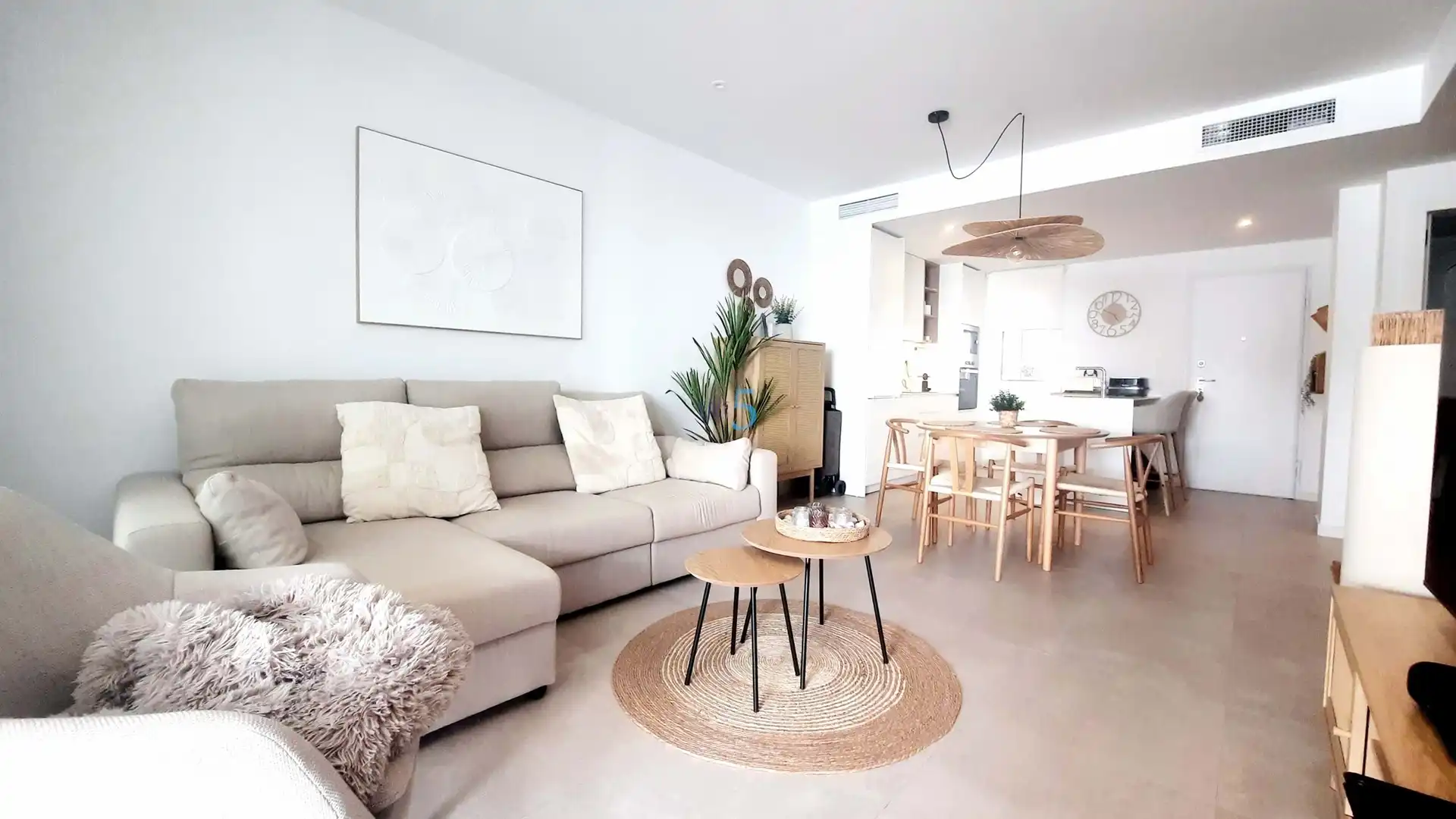 Sala de estar de Piso en venta en Pilar de la Horadada con Aire acondicionado, Terraza y Piscina