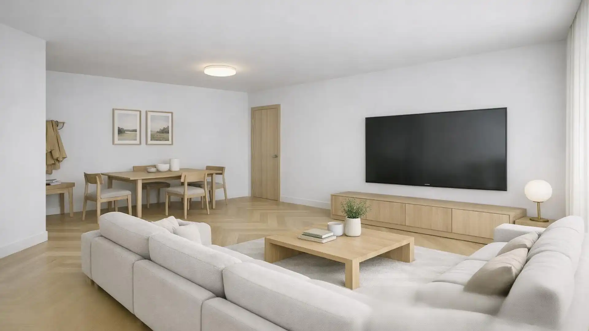 Sala de estar de Piso en venta en Corbera de Llobregat con Jardín privado, Terraza y Horno