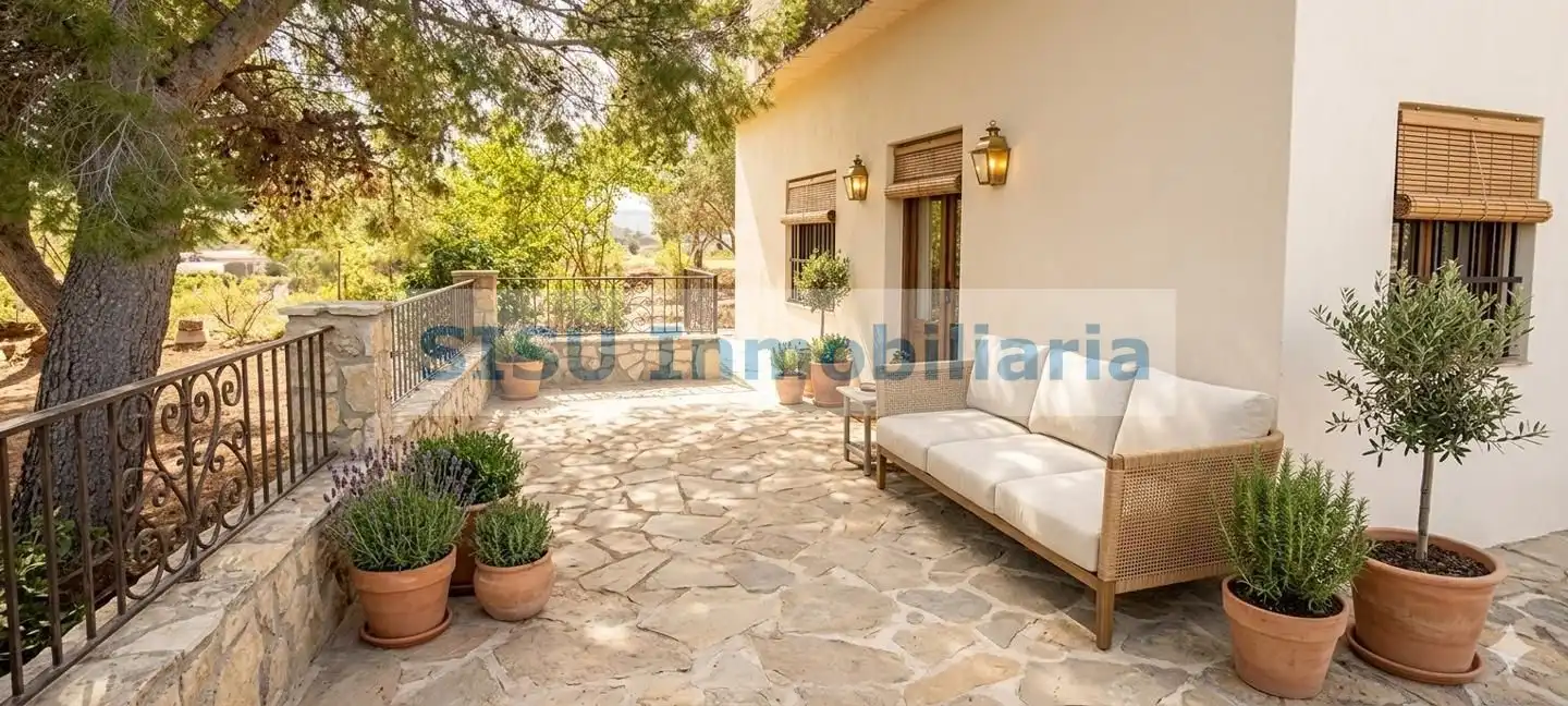 Terrace of Country homes for sale in Pedralba  with Private garden, Terrace and Swimming Pool