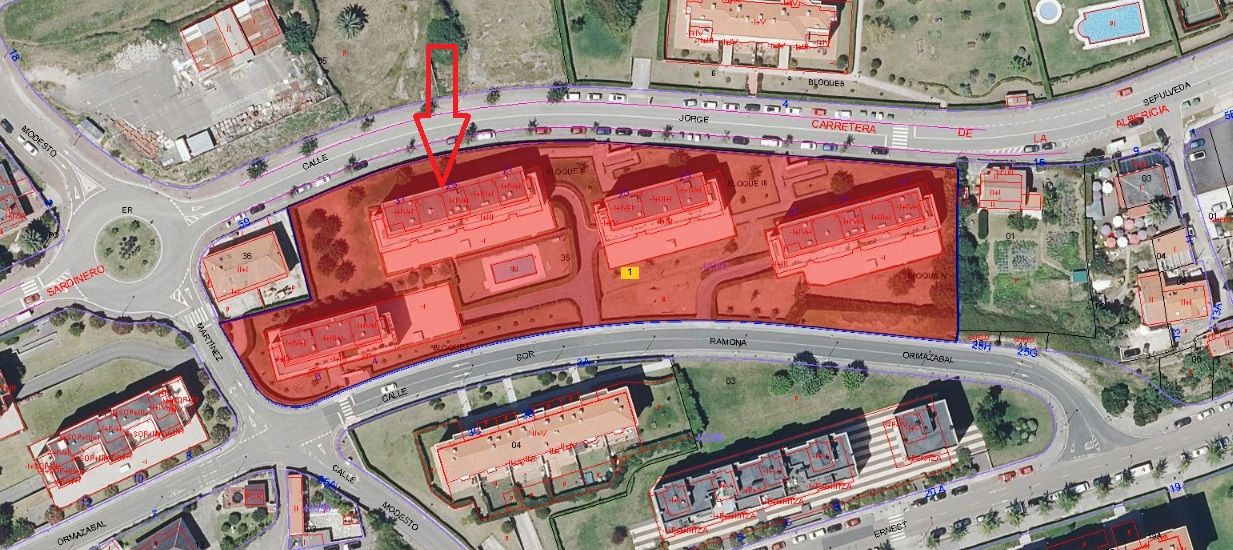 Vista exterior de Pis en venda en Santander amb Calefacció, Terrassa i Traster