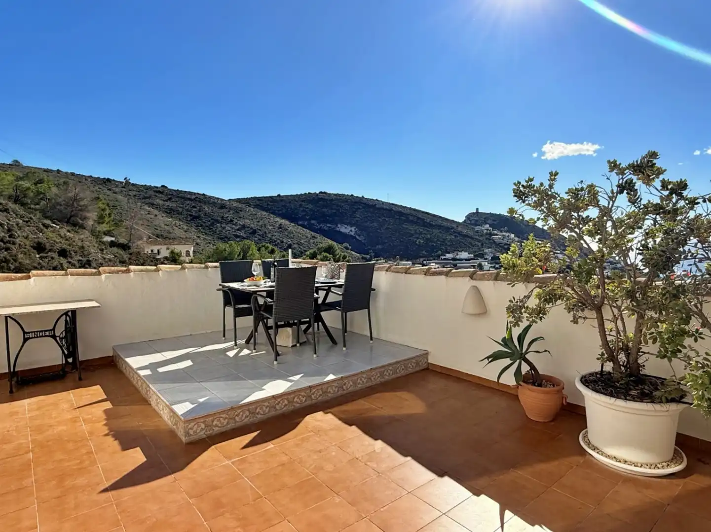 Terrasse von Wohnungen zum Verkauf in Moraira mit Klimaanlage, Heizung und Terrasse