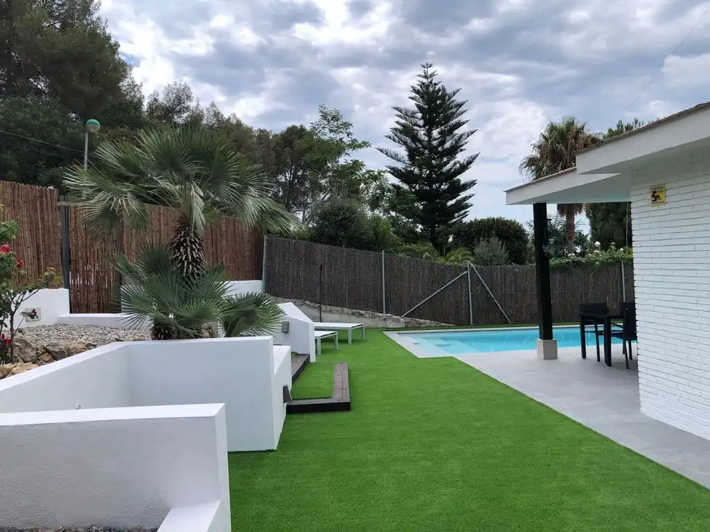 Terrasse von Haus oder Chalet zur Miete in Sant Pere de Ribes mit Klimaanlage, Heizung und Privatgarten
