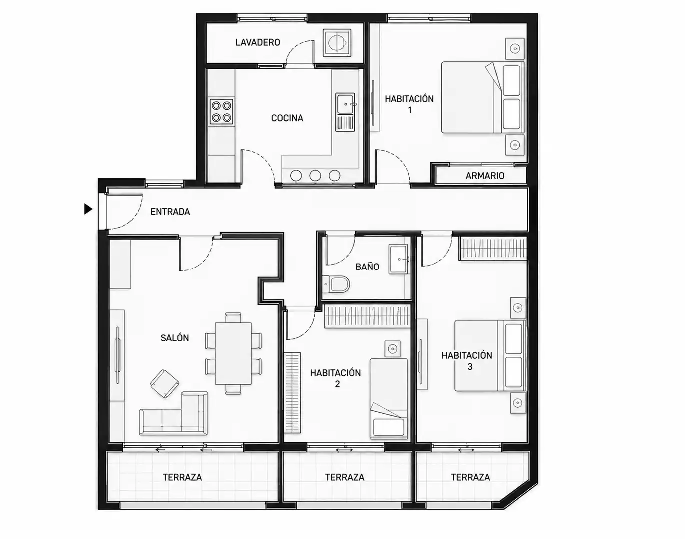 Piso en venta en Benalmádena, Málaga